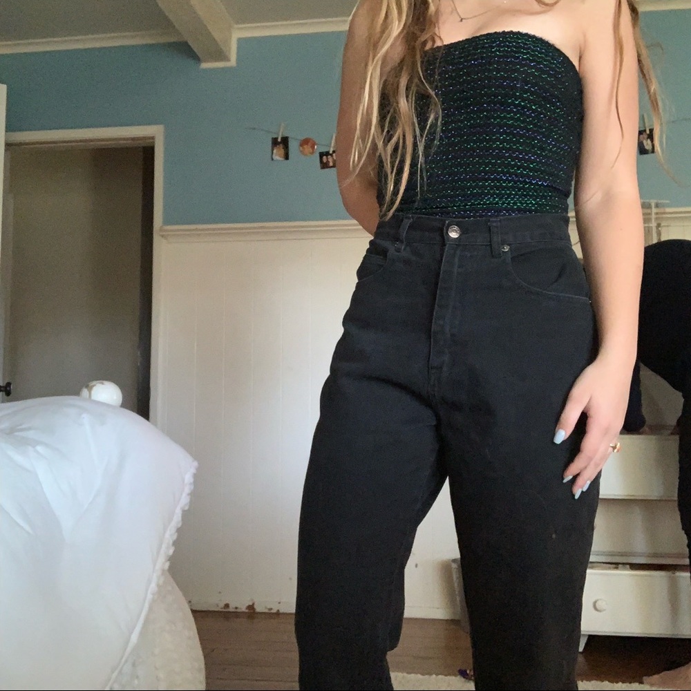 Vintage black mom jeans